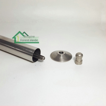 Duză de peisaj pentru fântână, oțel inoxidabil 304, duză hemisferică extinsă de tip ciupercă, conectare internă filetată, 20°C, 2 bar, apă