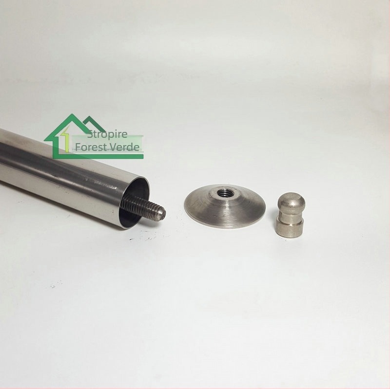 Duză de peisaj pentru fântână, oțel inoxidabil 304, duză hemisferică extinsă de tip ciupercă, conectare internă filetată, 20°C, 2 bar, apă