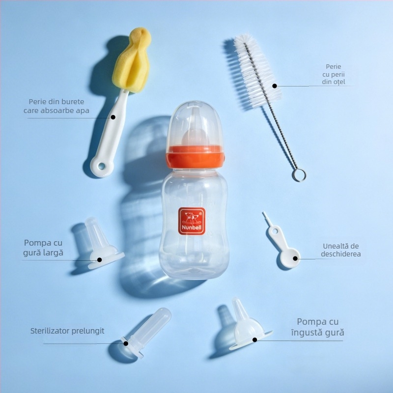 Nanbeier Set de biberon pentru animale de companie; material: silicon alimentar; cod produs: Bottle Set; cutie cu 144 de bucăți; categorie: accesorii de hrănire pentru animale