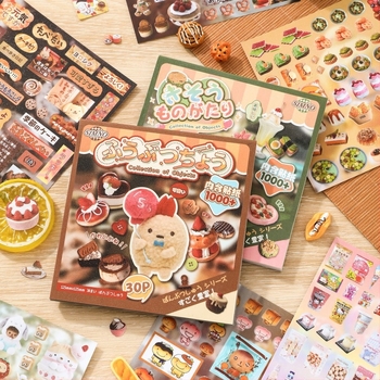 Xinmo Carte de Stickere în Stil Japonez – Desen Animat, Hârtie, Imprimare