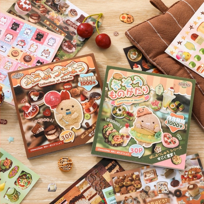 Xinmo Carte de Stickere în Stil Japonez – Desen Animat, Hârtie, Imprimare