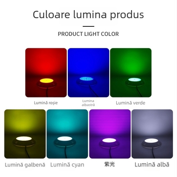 Lampa LED subacvatică pentru montaj pe perete, IP68, intrare 12V AC, dimensiuni 220×35 mm, carcasă din oțel inoxidabil + PC