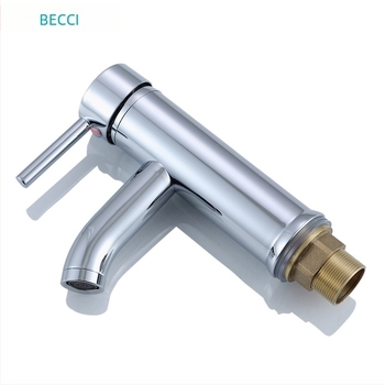 Robinet de chiuvetă din oțel inoxidabil – amestec apă caldă și rece, instalare în picioare, deschidere prin ridicare, disc ceramic, model 1708