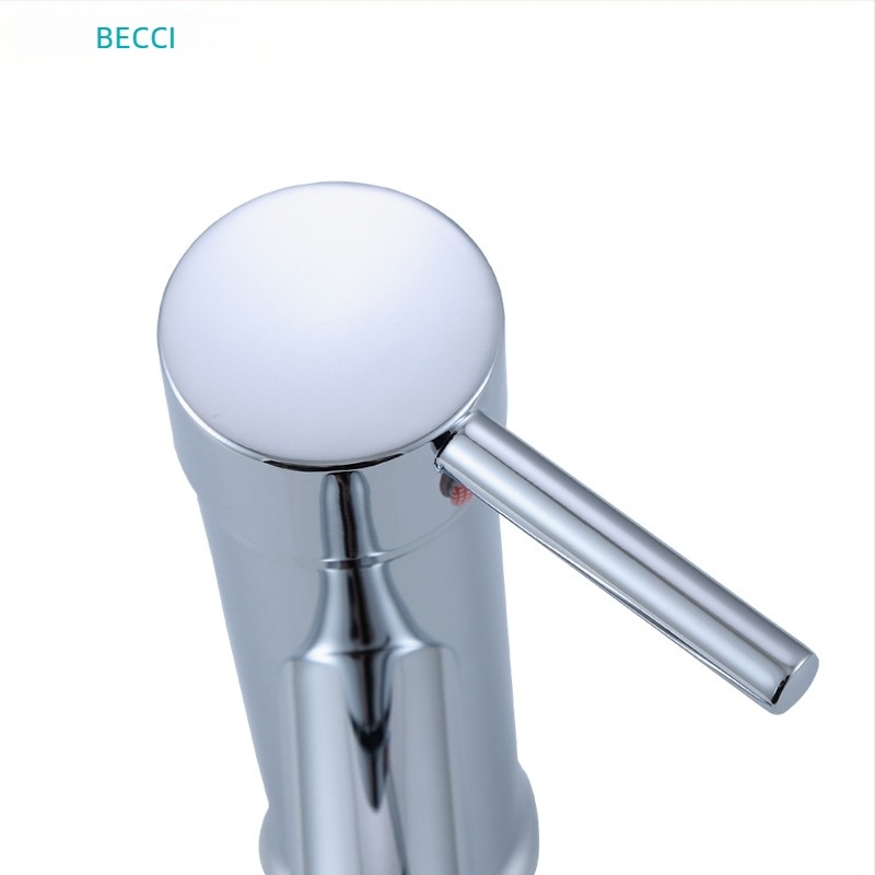 Robinet de chiuvetă din oțel inoxidabil – amestec apă caldă și rece, instalare în picioare, deschidere prin ridicare, disc ceramic, model 1708