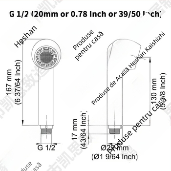 Robinet bucătărie retractabil cu duză manuală — material ABS, stil modern, duză cu două funcții pentru chiuvetă