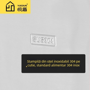 Ghidaj amortizat pentru sertarul dulapului de orez, din oțel inoxidabil 304 – Yue Dun, stil lux ușor