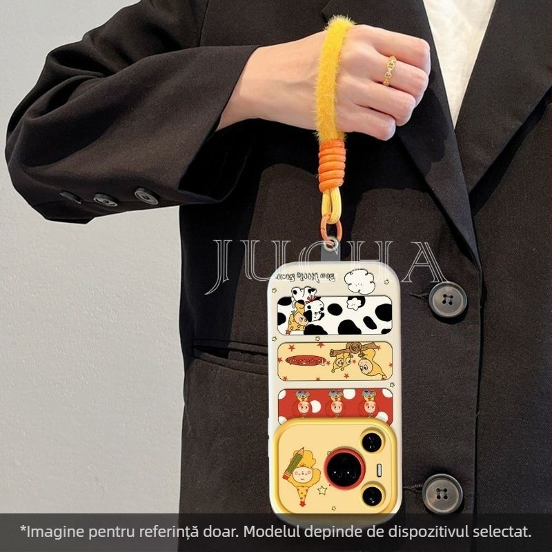 Carcasă protecție din silicon pentru Huawei Pura80 și Pura70 Pro – design cartoon Starman, protecție anti-cadere, compatibilitate universală