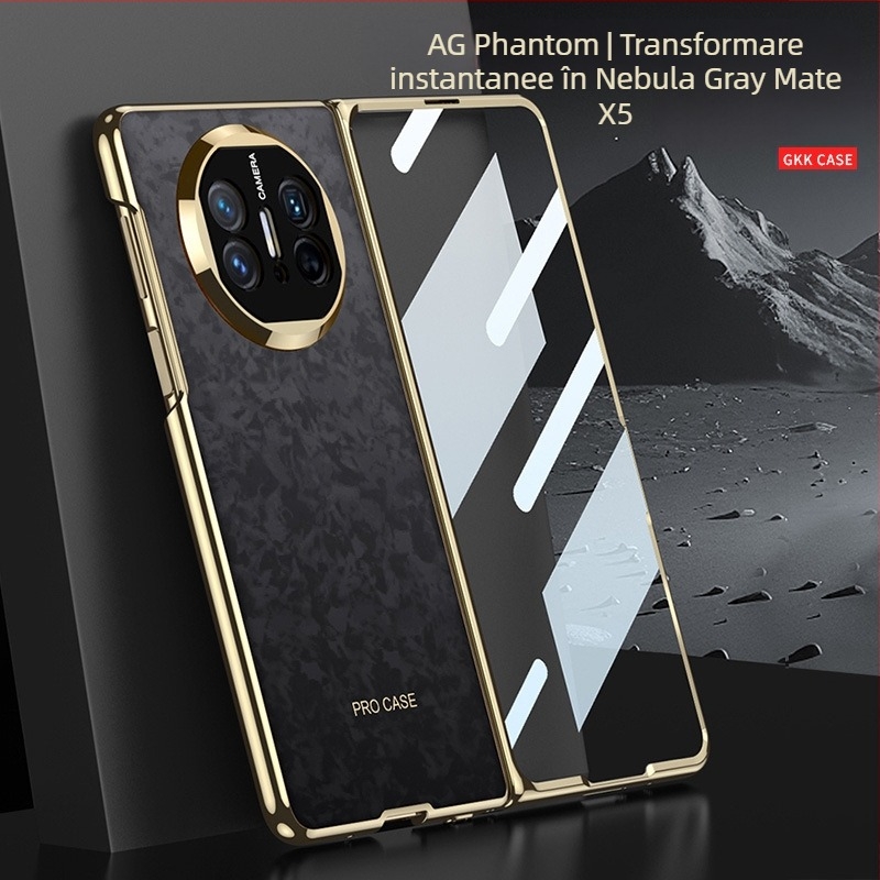 Husă protecție Huawei MateX5/MateX3 — Material PC, Finisaj AG mat, Placare electroplată, Protecție anti-cădere