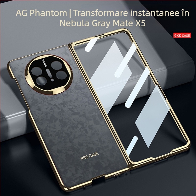 Husă protecție Huawei MateX5/MateX3 — Material PC, Finisaj AG mat, Placare electroplată, Protecție anti-cădere