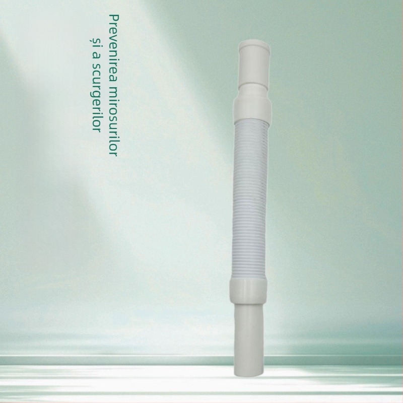 Conductă de drenaj a chiuvetei – S-bend, Tip cu capac rabatabil, PVC/ABS/PP, Model QF003, Stil minimalist modern