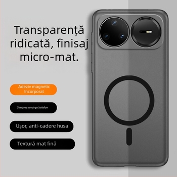Carcasă TPU Huawei nova15 Pro, finisaj mat cu textură nisipoasă, prindere magnetică și protecție anti-cadere