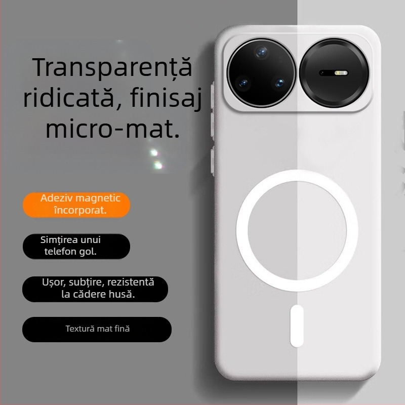 Carcasă TPU Huawei nova15 Pro, finisaj mat cu textură nisipoasă, prindere magnetică și protecție anti-cadere