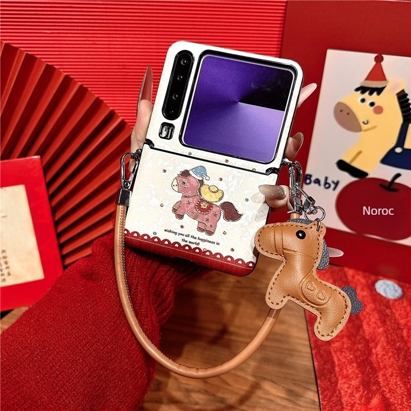 Husă Huawei Nova Flip cu suport, stil drăguț și lux, Material TPE, Prelucrare mecanică, Protecție la căderi