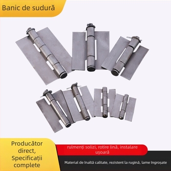 Balama de sudură pentru uși de dulap, din fier, model 03, finisaj cu ulei anti-rugină, stil modern minimalist