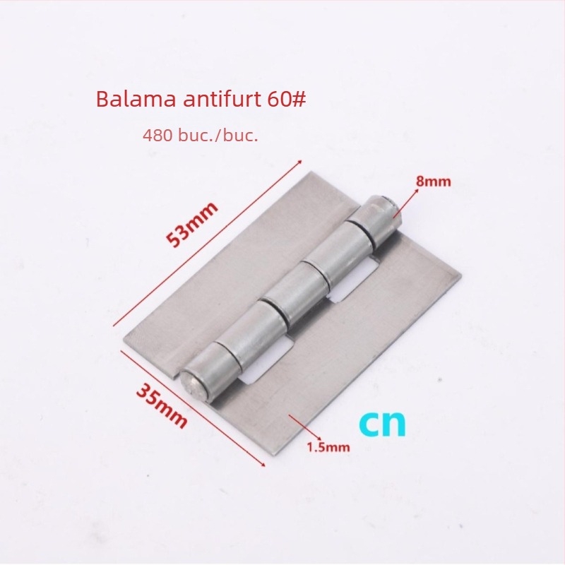 Balama de sudură pentru uși de dulap, din fier, model 03, finisaj cu ulei anti-rugină, stil modern minimalist