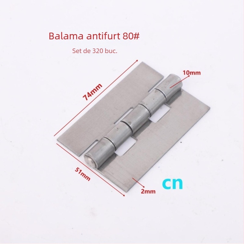 Balama de sudură pentru uși de dulap, din fier, model 03, finisaj cu ulei anti-rugină, stil modern minimalist