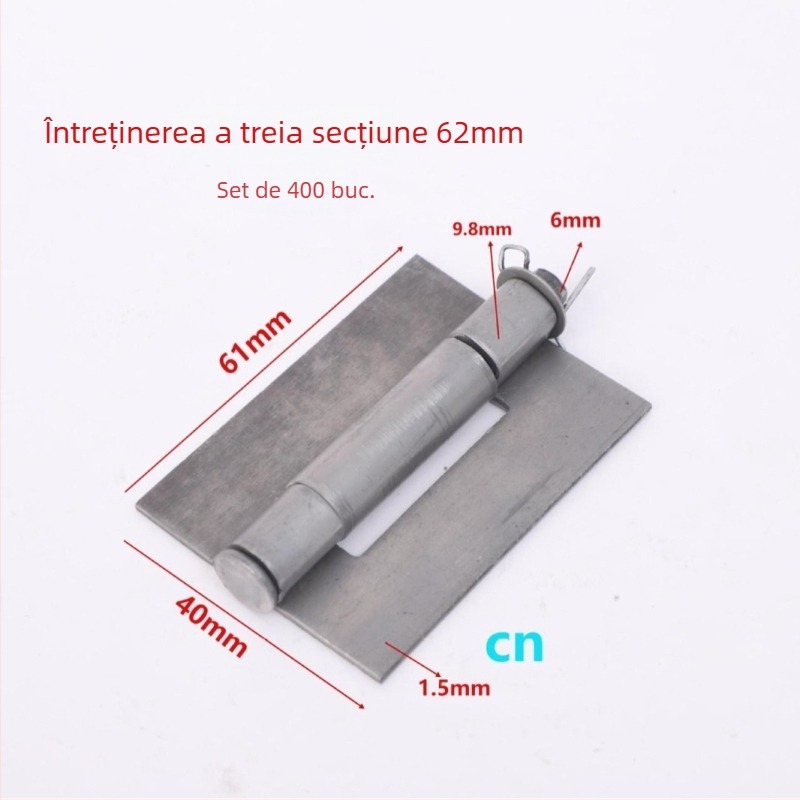 Balama de sudură pentru uși de dulap, din fier, model 03, finisaj cu ulei anti-rugină, stil modern minimalist