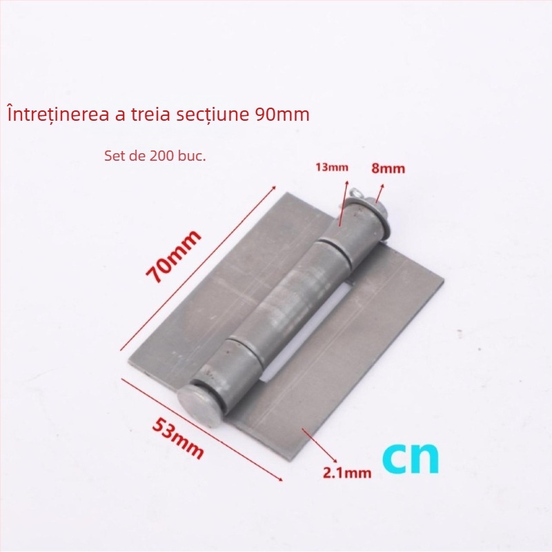 Balama de sudură pentru uși de dulap, din fier, model 03, finisaj cu ulei anti-rugină, stil modern minimalist