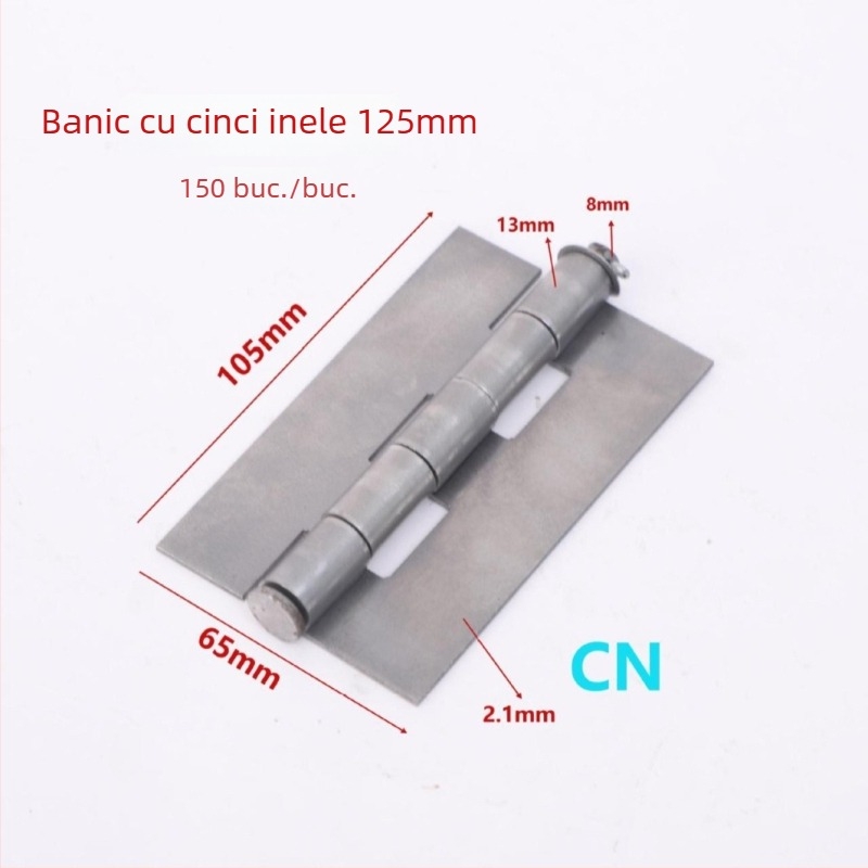 Balama de sudură pentru uși de dulap, din fier, model 03, finisaj cu ulei anti-rugină, stil modern minimalist