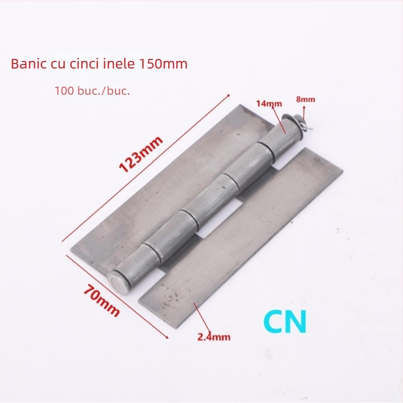 Balama de sudură pentru uși de dulap, din fier, model 03, finisaj cu ulei anti-rugină, stil modern minimalist