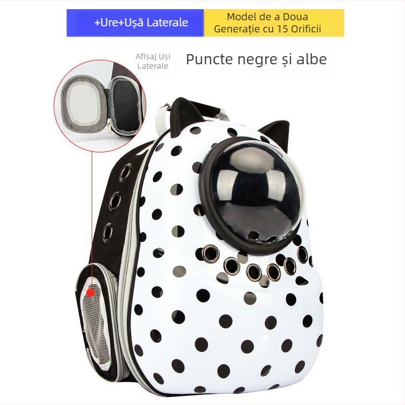 Rucsac pentru animale de companie pentru ieșiri — nylon, capacitate 55L, rigiditate medie, Suijie bag