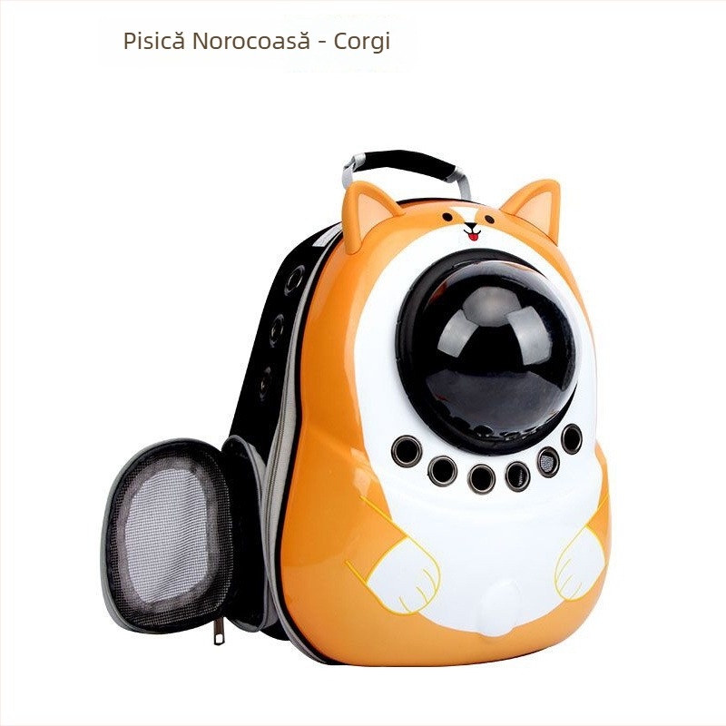 Rucsac pentru animale de companie pentru ieșiri — nylon, capacitate 55L, rigiditate medie, Suijie bag