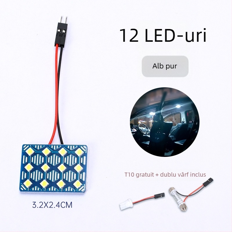 Lumină de citit pentru mașină 24V cu LED 5730 SMD de înaltă luminozitate, 1080–1500 lm, 0,5 W, material: placă din fibră de sticlă