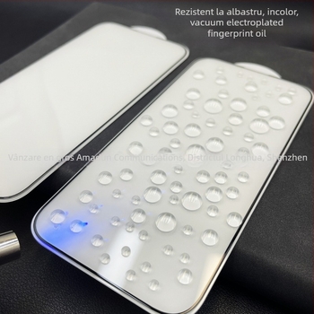 Amy Shield Protecție ecran din sticlă temperată pentru seria iPhone 12–14 — claritate HD, anti-amprentă, anti-lumină albastră