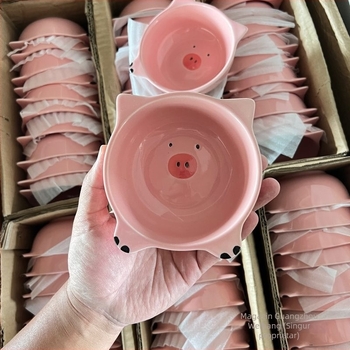 Castron ceramic anti-rasturnare pentru animale mici, capacitate mare, farfurie fixă pentru hamsteri, veverițe și arici