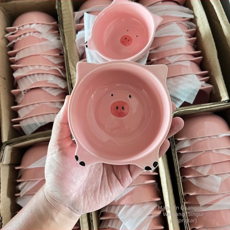 Castron ceramic anti-rasturnare pentru animale mici, capacitate mare, farfurie fixă pentru hamsteri, veverițe și arici