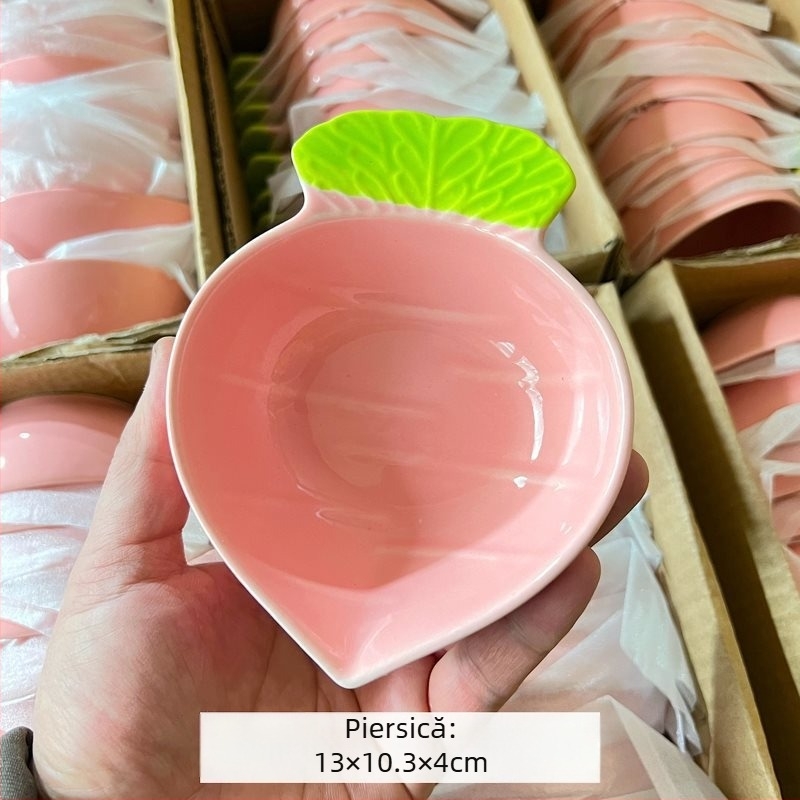 Castron ceramic anti-rasturnare pentru animale mici, capacitate mare, farfurie fixă pentru hamsteri, veverițe și arici