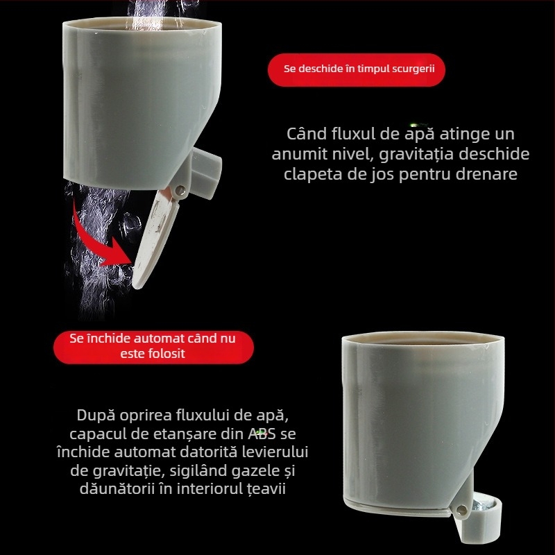 Dop de canalizare pentru chiuvetă și podea cu protecție împotriva insectelor, a mirosurilor și revărsării | nucleu din silicon, materiale TPR/PP/ABS, marca Shengrong