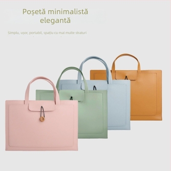 Geantă pentru laptop cu stil urban simplu, căptușeală din poliester, lansare primăvara 2025, compatibilă cu Lenovo, Xiaomi, Huawei MateBook 14, Apple MacBook și Xiaoxin