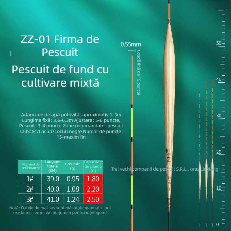 Three Old Man plută de pescuit din trestie pentru deriva verticală