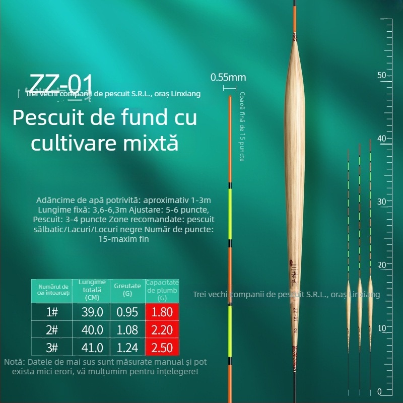 Three Old Man plută de pescuit din trestie pentru deriva verticală