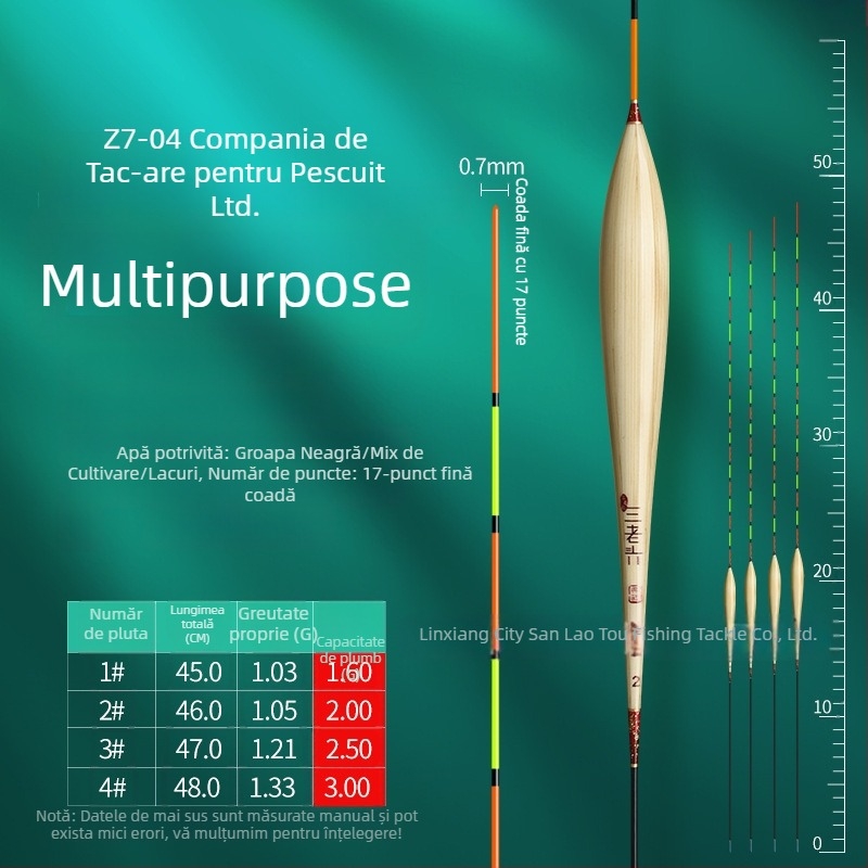 Three Old Man plută de pescuit din trestie pentru deriva verticală