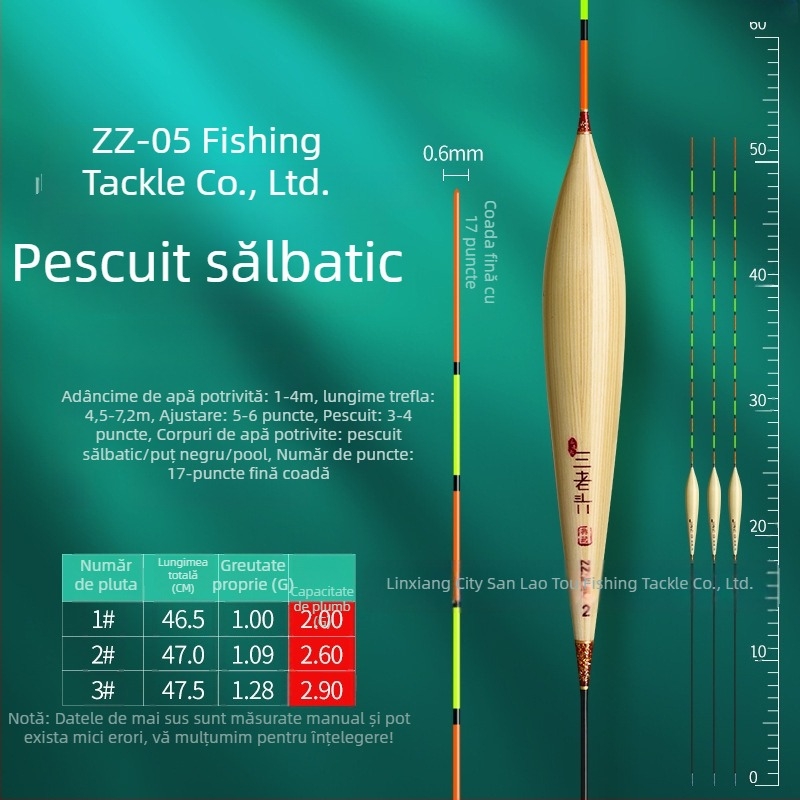 Three Old Man plută de pescuit din trestie pentru deriva verticală