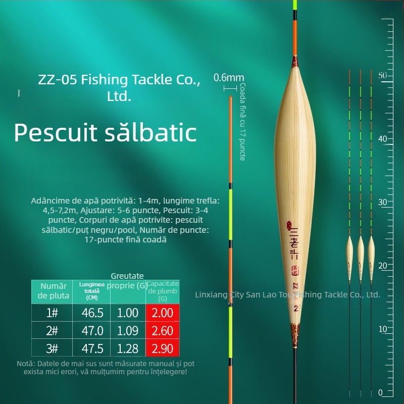 Three Old Man plută de pescuit din trestie pentru deriva verticală