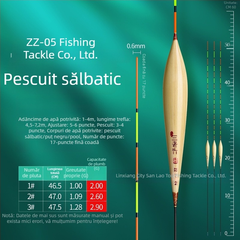 Three Old Man plută de pescuit din trestie pentru deriva verticală