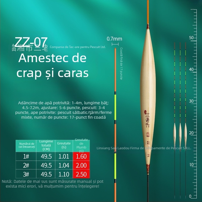 Three Old Man plută de pescuit din trestie pentru deriva verticală