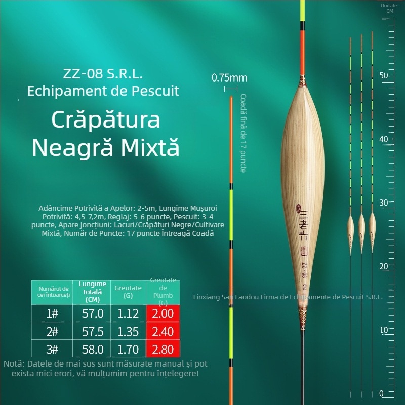 Three Old Man plută de pescuit din trestie pentru deriva verticală