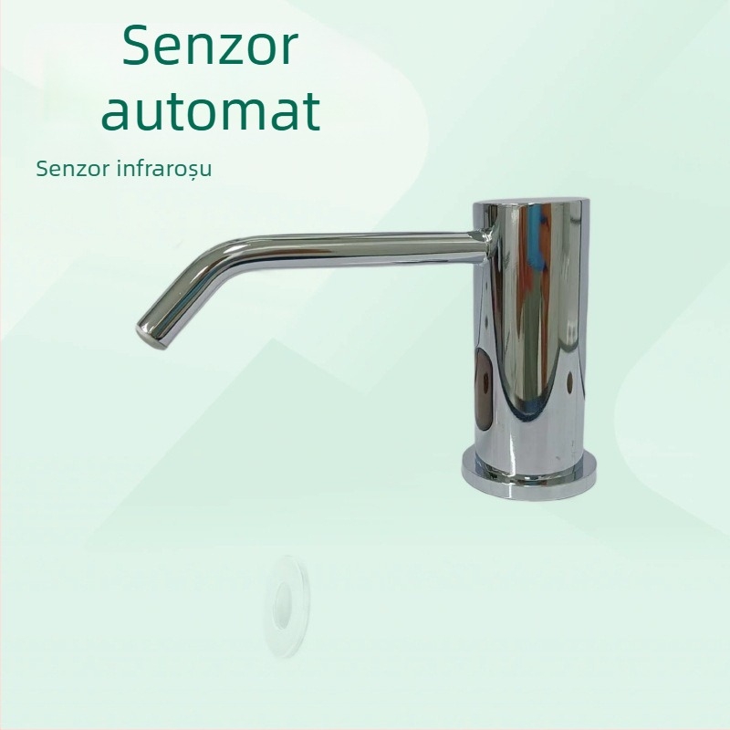 Dozator automat de săpun spumă cu senzor infraroșu pentru chiuvetă, construcție din cupru, potrivit pentru hoteluri și pensiuni