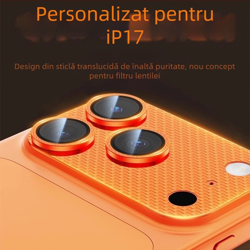 Protecție obiectiv cameră — sticlă tempered, folie pentru obiectiv, mată, HD, anti-cadere, pentru seria iPhone 14