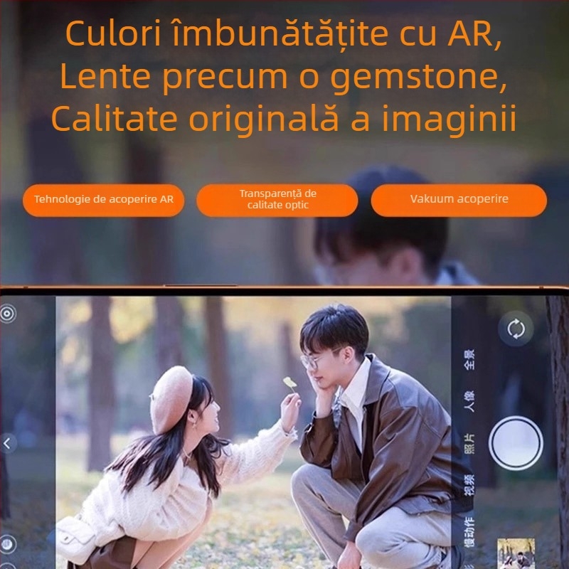 Protecție obiectiv cameră — sticlă tempered, folie pentru obiectiv, mată, HD, anti-cadere, pentru seria iPhone 14