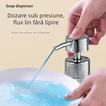 Dozator de săpun integrat multifuncțional cu robinet, rezervor extern, spumator pentru detergent de vase și dozator de dezinfectant pentru mâini