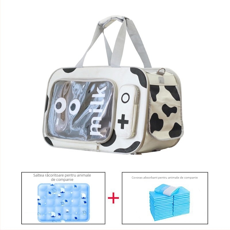 Transport pentru animale de companie din PVC, cu duritate medie, capacitate 10 kg pentru pisici / 7,5 kg pentru câini