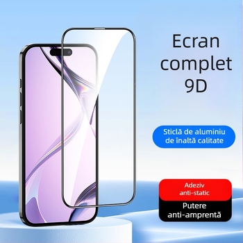 Protecție ecran din sticlă temperată pentru ecranul frontal – HD, antiamprente, acoperire parțială, compatibil cu Apple