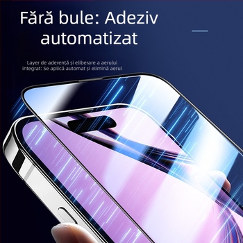 Protecție ecran din sticlă temperată pentru ecranul frontal – HD, antiamprente, acoperire parțială, compatibil cu Apple