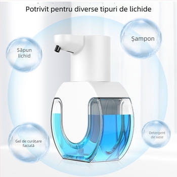 Dispenser automat de săpun cu senzor, montat pe perete, săpun spumă pentru baie, design modern