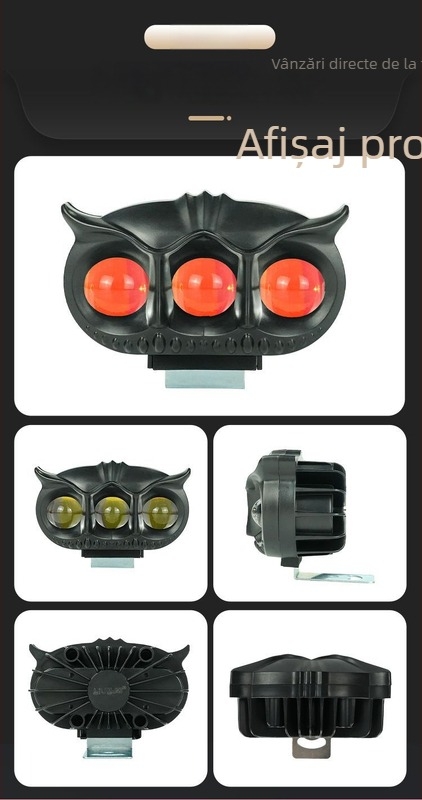 Far motocicletă LED cu fascicul înalt și jos, 2000LM, 12-80V, IP67, aliaj de aluminiu